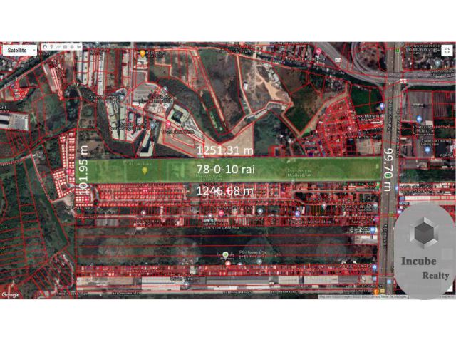ขายที่ดินปทุมธานี 78-0-10.0 ไร่ 1200 ล้าน