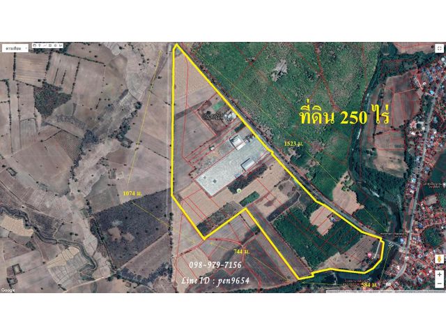 PH965 ขายที่ดิน 250 ไร่ อุตรดิตถ์ มีน้ำไหลผ่านตลอดปี เป็นพื้นที่สีเขียวเข้ม