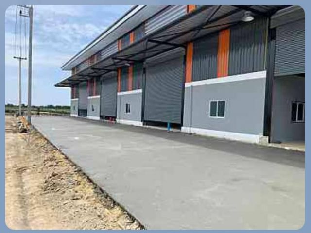 RR059 ให้เช่าโกดัง พันท้ายนรสิงห์ 864 ตรม. พร้อมสำนักงาน สร้างใหม่ ค่าเช่าถูก