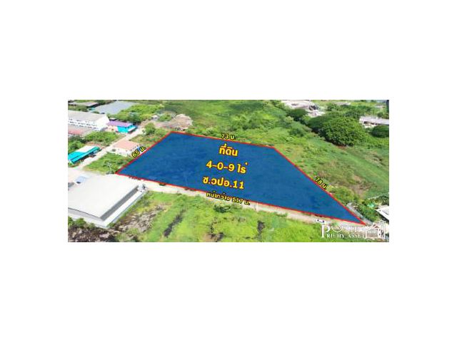 สร้างโรงงานได้ทุกประเภท บนพื้นที่สีม่วง 4 ไร่ พร้อมหน้ากว้าง 117 เมตร เดินทางง่าย ใกล้ถ.เศรษฐกิจเพียง 800 ม.