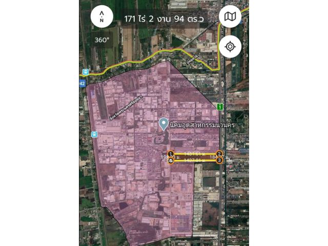 Ps151 ขายที่ดินผังม่วงนวนครแปลงสุดท้าย ติดถนนพหลโยธินแปลงสุดท้ายที่ขาย