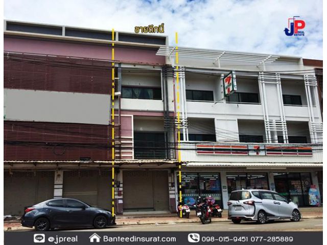ขาย ตึก 3ชั้น 4นอน ติดถนนศรีเกษม สุราษฎร์ธานี
