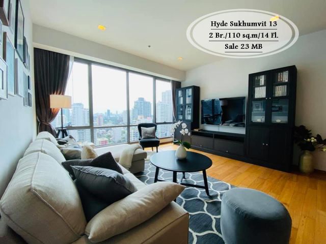 ขาย- Hyde Sukhumvit 13/ 2นอน/110 ตร.ม/ชั้น 14 ใกล้ BTS นานา ขาย 23 ล้าน