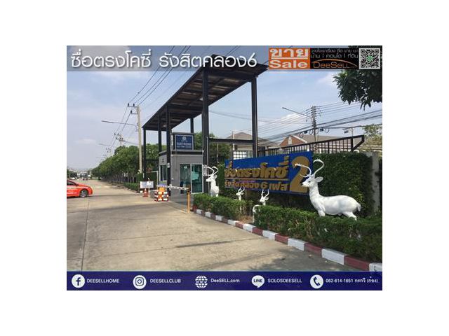 ขายทาวน์โฮม 3นอน2น้ำ ธัญบุรี ซื่อตรงโคซี่ 132ตรม