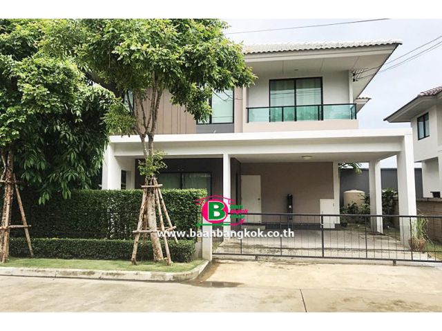 บ้านเดี่ยว 2 ชั้น โครงการ คณาสิริ รังสิต คลอง 2 เนื้อที่ 51.2 ตรว. มี 3 ห้องนอน 3 ห้องน้ำ ปทุมธานี