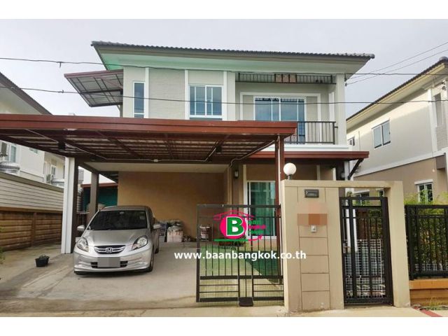 บ้านเดี่ยว 2 ชั้น โครงการ ภัสสร เพรสทีจ ปิ่นเกล้า-เพชรเกษม เนื้อที่ 53.6 ตรว. อ.สามพราน จ.นครปฐม