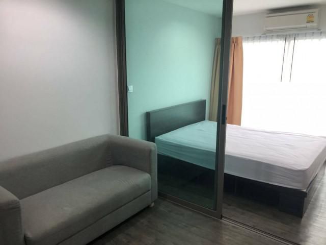 บี แคมปัส ประชาชื่น B Campus  เฟอร์ครบ พร้อมเข้าอยู่ได้เลย  ชั้น 3 ขนาด 27 ตรม 1 Bedroom วิวสระ