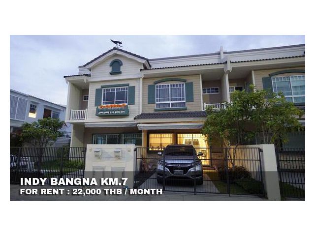 FOR RENT INDY BANGNA KM.7 2 BR 22,000 THB