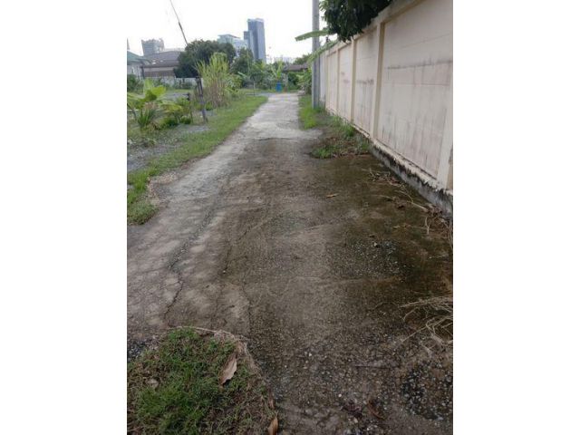 PP569ขายที่ดินซอยเงินทองเย็นสุดซอย ถนนสุขุมวิท 105 ใกล้โรงพยาบาลศิครินทร์ ติดหมู่บ้านพิชญา