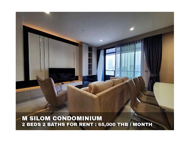 FOR RENT M SILOM 2 BEDS 2 BATHS 65,000 THB