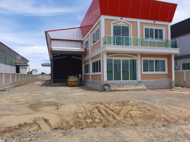 ขายที่ดินพร้อมโรงงานสร้างใหม่ 414 ตรว. 875 ตรม. ขอ รง.4 ได้ กระทุ่มแบน สมุทรสาคร