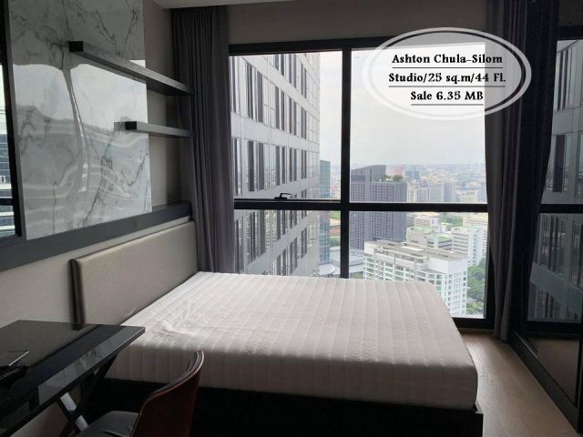 ขาย- Ashton Chula-Silom / Studio/ 25 ตรม. /ชั้น 44 /ใกล้ MRT สามย่าน/ ขาย 6.35 ล้าน