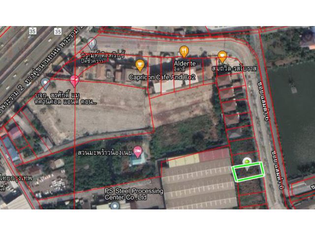 ขายที่ดินเปล่า ณุศาศิริ ซิตี้ พระราม2  148.1 ตร.ว