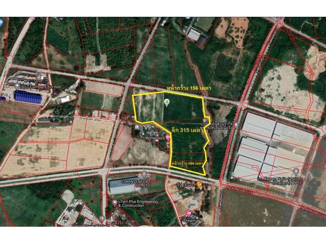 ขายที่ดินระยอง 40 ไร่ พื้นที่สีม่วง ใกล้ถนนสุขุมวิท ใกล้นิคมอุตสาหกรรมมาบตาพุด ใกล้ท่าเรือมาบตาพุด