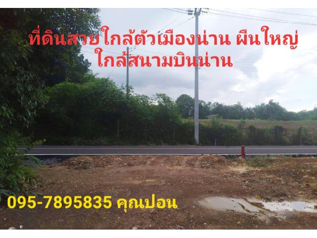 #ขายที่ดินสวยผืนใหญ่ใกล้ตัวเมืองน่าน ราคาถูก#เนื้อที่ 17-1-57ไร่ ต.ไชยสถาน อ.เมืองน่าน จ.น่าน