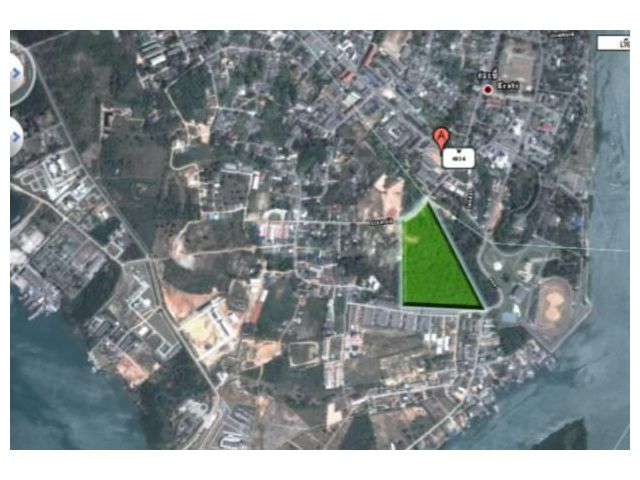 PP654ขายที่ดินใจกลางเมืองกระบี่ แปลงเดี่ยวที่อยู่บนยอดเนินสูง เนื้อที่ 5-2-58 ตรว กระบี่