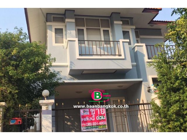 บ้านเดี่ยว 2 ชั้น โครงการ บ้านฟ้ากรีนพาร์ค 2 เฟส 2 เนื้อที่ 52.5 ตรว. ถนนลำลูกกา อ.ลำลูกกา จ.ปทุมธานี