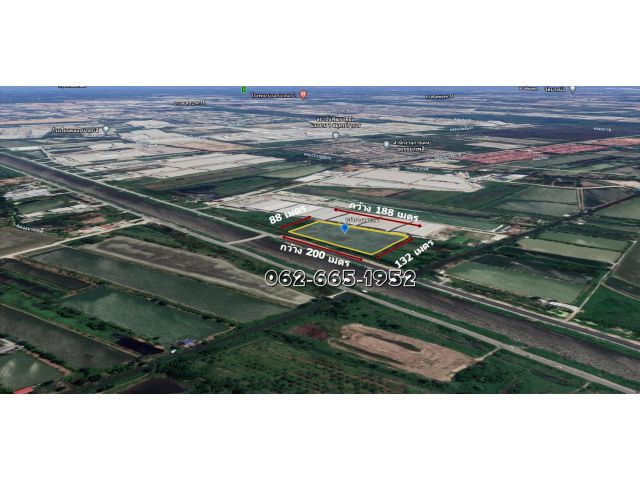 ขายที่ดิน คลองส่งน้ำ - บางปลา – บางพลี เนื้อที่ 13ไร่ – 1งาน – 22 ตรว. สมุทรปราการ