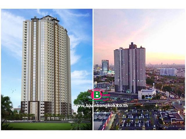 คอนโดมิเนียม โครงการ อัสสกาญจน์เพลส ศรีนครินทร์ เนื้อที่ 22.83 ตรม. มี 1 นอน 1 น้ำ ถนนพัฒนาการ เขตสวนหลวง