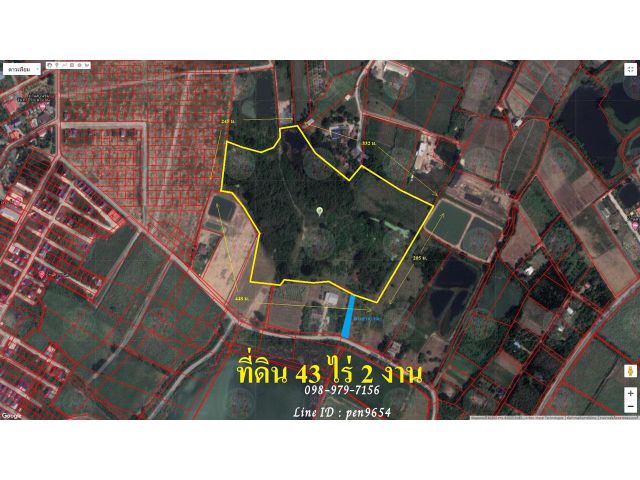 P42 ขายที่ดิน 43 ไร่ 2 งาน กำแพงแสนพร้อมใบอนุญาตอุตสาหกรรม รง.4ใกล้มอเตอร์เวย์กาญจนบุรี-บางใหญ่