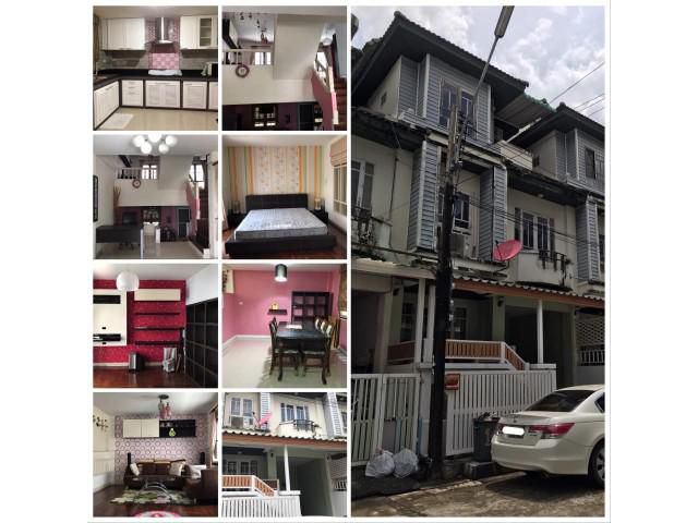 รหัสทรัพย์ 4712 ให้เช่า ทางเฮาส์ 3 ชั้น บ้านวรางกูล คลอง 3 รังสิต ธัญญะ