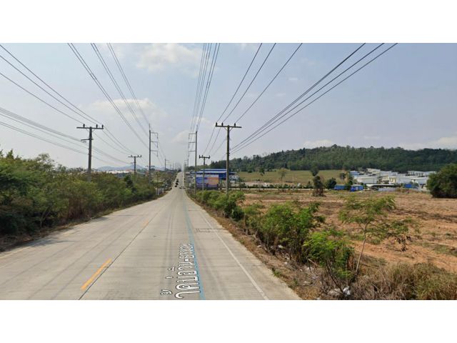 ขายที่ดินติดถนนวัดบ่อวิน-ยางเอน ต.บ่อวิน อ.ศรีราชา จ.ชลบุรี 9 ไร่ พื้นที่สีม่วง ติดถนน 2 ด้าน มีวิวเขา