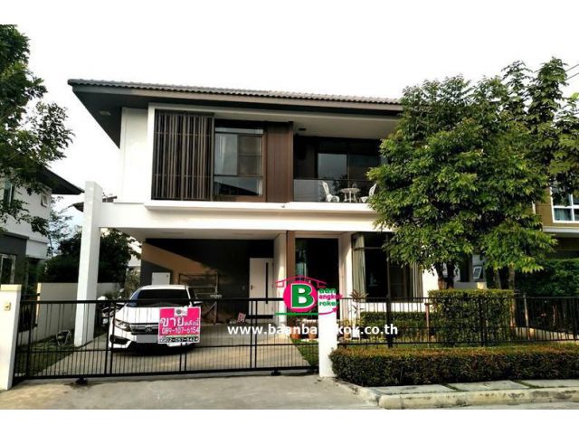 บ้านเดี่ยว 2 ชั้น โครงการ มัณฑนาเลค-วัชรพล เนื้อที่ 51.1 ตรว.มี 3 ห้องนอน 3 ห้องน้ำ สายไหม กรุงเทพฯ