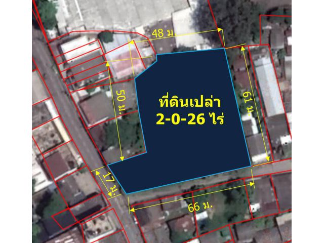 ขายที่ดินเปล่า  2-0-26 ไร่  (ใกล้ขัวเหล็กน้ำปิง ต.วัดเกต  อ.เมืองเชียงใหม่)