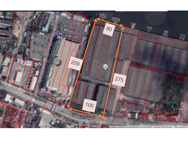 ขายที่ดิน 14-1-96 ไร่  ติดบิ๊กซีและถนนราษฏร์บูรณะ ด้านหลังติดแม่น้ำเจ้าพระยา