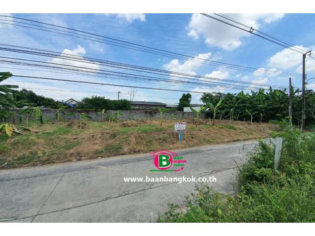 ที่ดินถมเเล้ว เนื้อที่ 130 ตรว. ซอยรามอินทรา 14 แยก 16 ถนนรามอินทรา เขตบางเขน