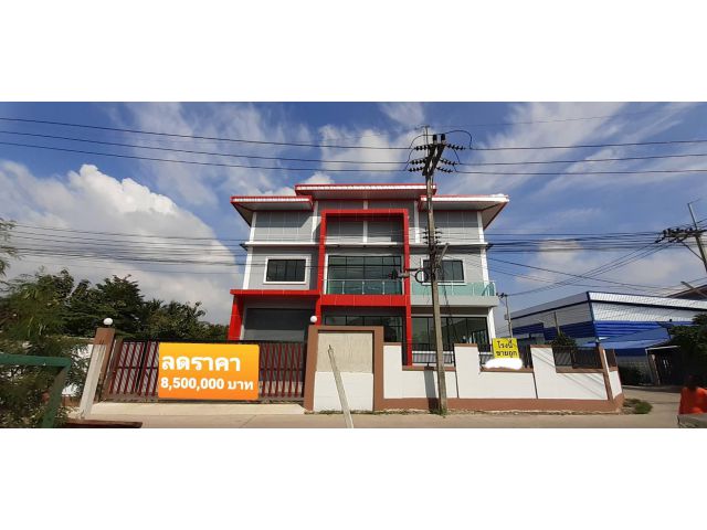 ขาย โรงงาน โกดัง พร้อมอาคารสำนักงาน สร้างใหม่ มือหนึ่ง ขอใบรง.4ได้ 205 ตร.ว.600 ตรม.กระทุ่มแบน สมุทรสาคร ถ.สายใยรัก