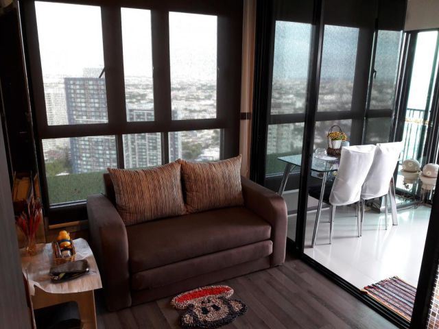 Nice decorate ให้เช่าคอนโด The Base Park West สุขุมวิท 77 ชั้น 29 ห้องมุม ใกล้ BTS อ่อนนุช