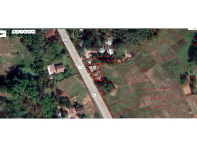 ที่ดิน 122 ตรว. บ้าน3หลัง ถนนทางหลวงหมายเลข2113