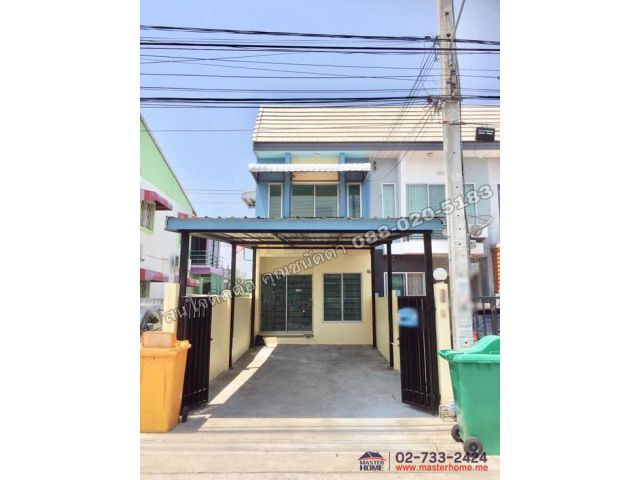ขายด่วนทาวน์เฮ้าส์ 2 ชั้น ม.คลัสเตอร์เฮ้าส์ หลังริม 19.9 ตร.ว. รามคำแหง 160 ถ.เคหะร่มเกล้า 78 แยก 1 ซอยมีสทีน รหัส 05301