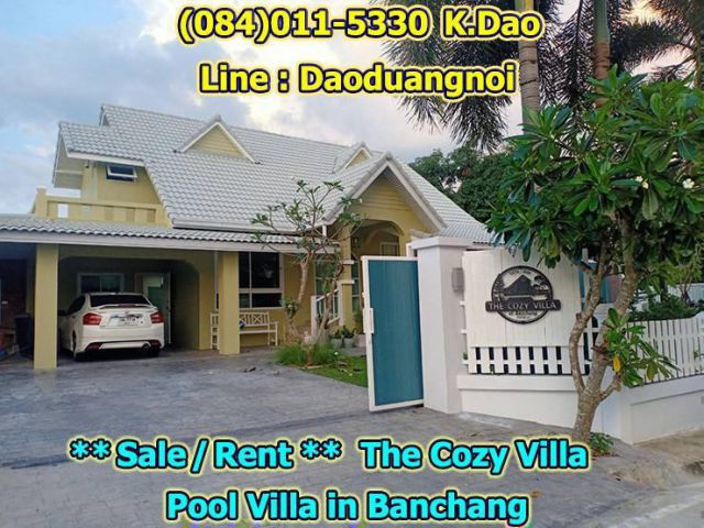 Sale / Rent Pool Villa in Banchang Near Banchangkarnchanakul Wittaya School