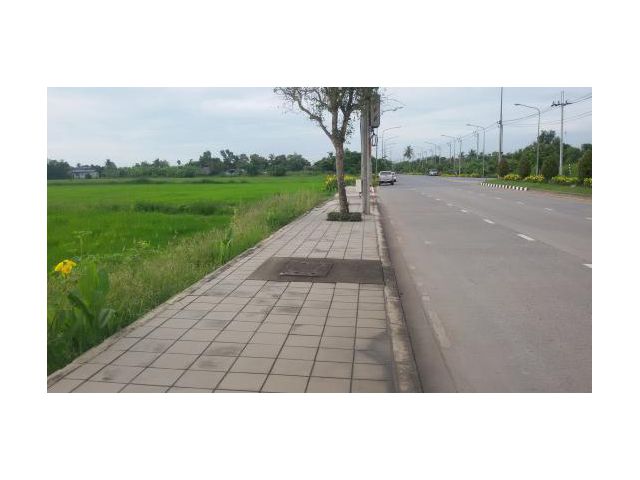 ขายที่ดินหนองจอก ติดถนนคลองเก้า 6 เลน เนื้อที่ 43 ไร่เศษ  ใกล้เคหะคลองเก้าและสำนักจุฬาฯ