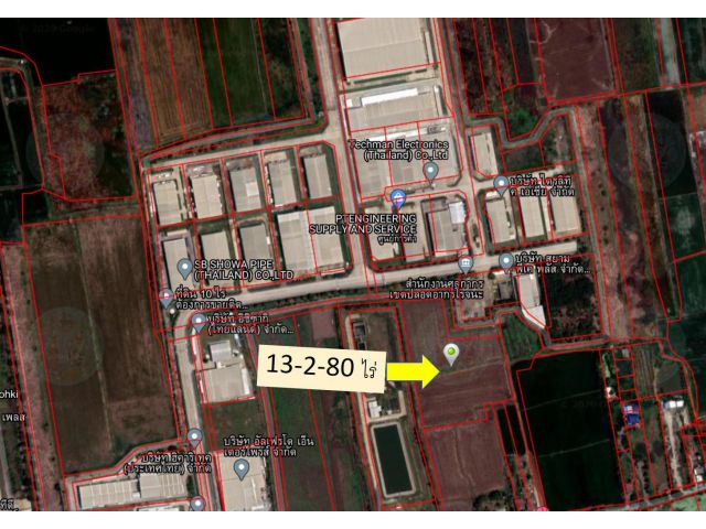 ขายที่ดิน 13 ไร่ ผังสีม่วง ติดนิคมโรจนะอยุธยา ราคาถูกแปลงสุดท้าย ขายก่อนสิ้นปี ลดราคาพิเศษสุด