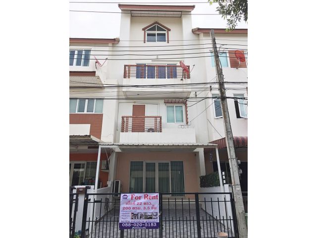 ให้เช่า-ขาย ทาวน์เฮ้าส์ 3.5 ชั้น ม.ศุภวรรณเวนิช ซ.54 ถ.ลาดกระบัง 20.2 ตร.ว. ใกล้คิงพาวเวอร์ศรีวารี 05459