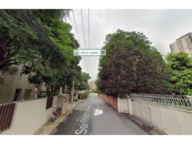 > ขายที่ดินซอยปรีดีพนมยงค์ ออกได้ทั้งถนนเอกมัยและสุขุมวิท 11 รูปร่างสวย สี่เหลี่ยม 606 ตรว. ๆ 590,000 บาท