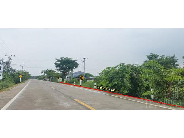 ขายที่ 18 ไร่ ติดถนนเส้นวัดคลองตัน ที่สวย หน้ากว้างติดถนนถึง 100 เมตร ด้านหลังติดคลอง บรรยากาศดี
