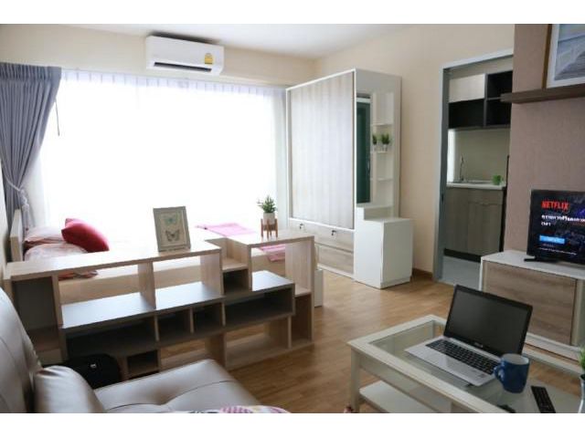 รหัสทรัพย์ A0486 บีคอนโด แทบติด ม.กรุงเทพ รับเฉพาะผู้เช่าสตรี เฟอร์ครบ พร้อมอยู่