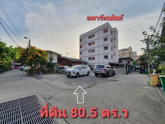 ขายที่ดินเปล่า 80.5 ตร.ว แปลงมุม ใกล้ตลาดห้วยขวาง