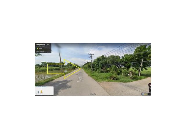 ขายที่ดินติดถนนลาดยางเรียบคลอง 9 หนองเสือ 50 ไร่