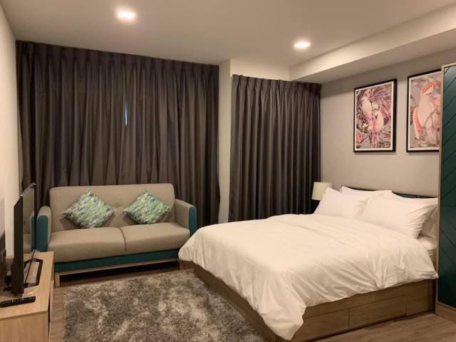 รหัสทรัพย์ B3289 คอนโด The Base สุขุมวิท 50 (สิ่งอำนวยความสะดวกครบ พร้อมเข้าอยู่ )