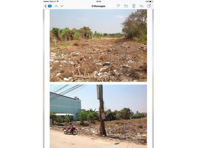 PP891ขายที่ดินพระราม2 ถนนธนบุรี-ปากท่อ บางกระดี่ บางขุนเทียน กรุงเทพ