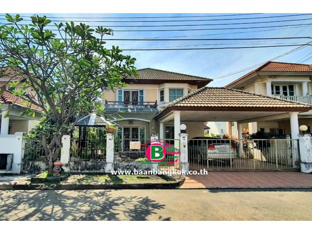 บ้านเดี่ยว 2 ชั้น ขายด่วน ชวนชื่น-วัชรพล เนื้อที่ 56.2 ตรว. ทำเลดี ถูกมาก ฟรีโอน ถนนรามอินทรา เขตบางเขน