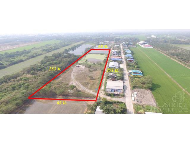 ทำโรงงานได้ทันที ที่ดิน 10 ไร่ ขายพร้อมใบรง.4 ในราคาพิเศษ หน้ากว้าง 250 เมตร ใกล้ถนนเส้น 346 ลาดหลุมแก้ว