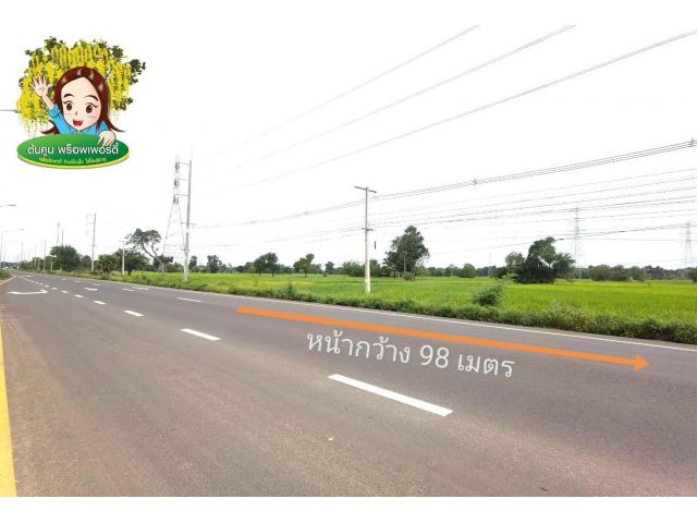 ขายที่นา ติดถนนแจ้งสนิท อุบล