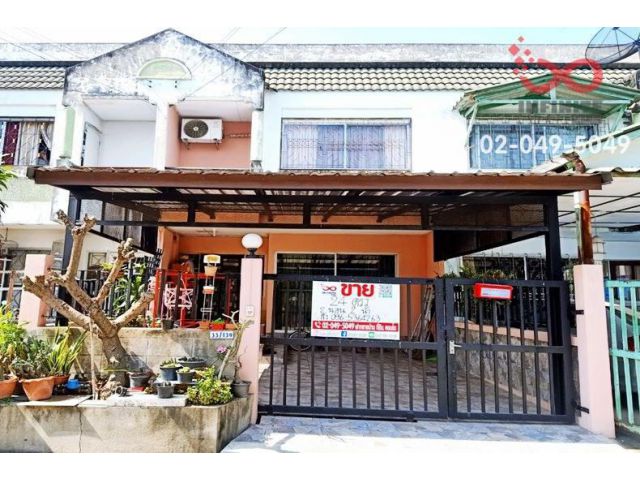 ขายทาวน์เฮ้าส์ 2 ชั้น หมู่บ้านร่มรื่นวิลล์4 ถนนรัตนาธิเบศร์ ซอยวัดมะเดื่อ ใกล้รถไฟฟ้าMRT สายสีม่วง (สถานีสามแยกบางใหญ่)