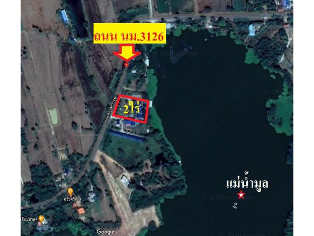 ขายที่ดินพร้อมสิ่งปลูกสร้าง2ไร่ติดแม่น้ำมูล อ.พิมาย จ.นครราชสีมา
